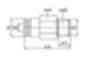 Raccord rapide droit pour tube plastique, laiton nickelé schema