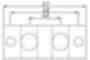 Barrette raccordement en T taraudé F 10x100 schema